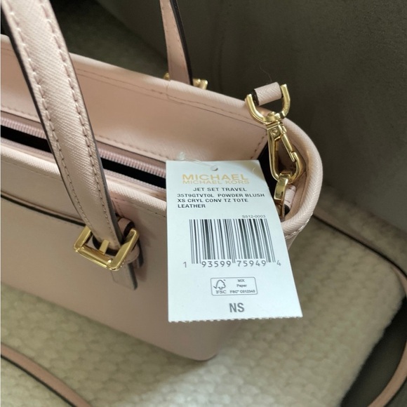 Michael Kors Jet Set Travel X Small Tote - Powder Blush - Picture 4 of 4